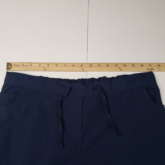Blackstar Scrub Pants Womens XL Blue Bottoms Drawstring Elastic Waist Pockets - Picture 4 of 16